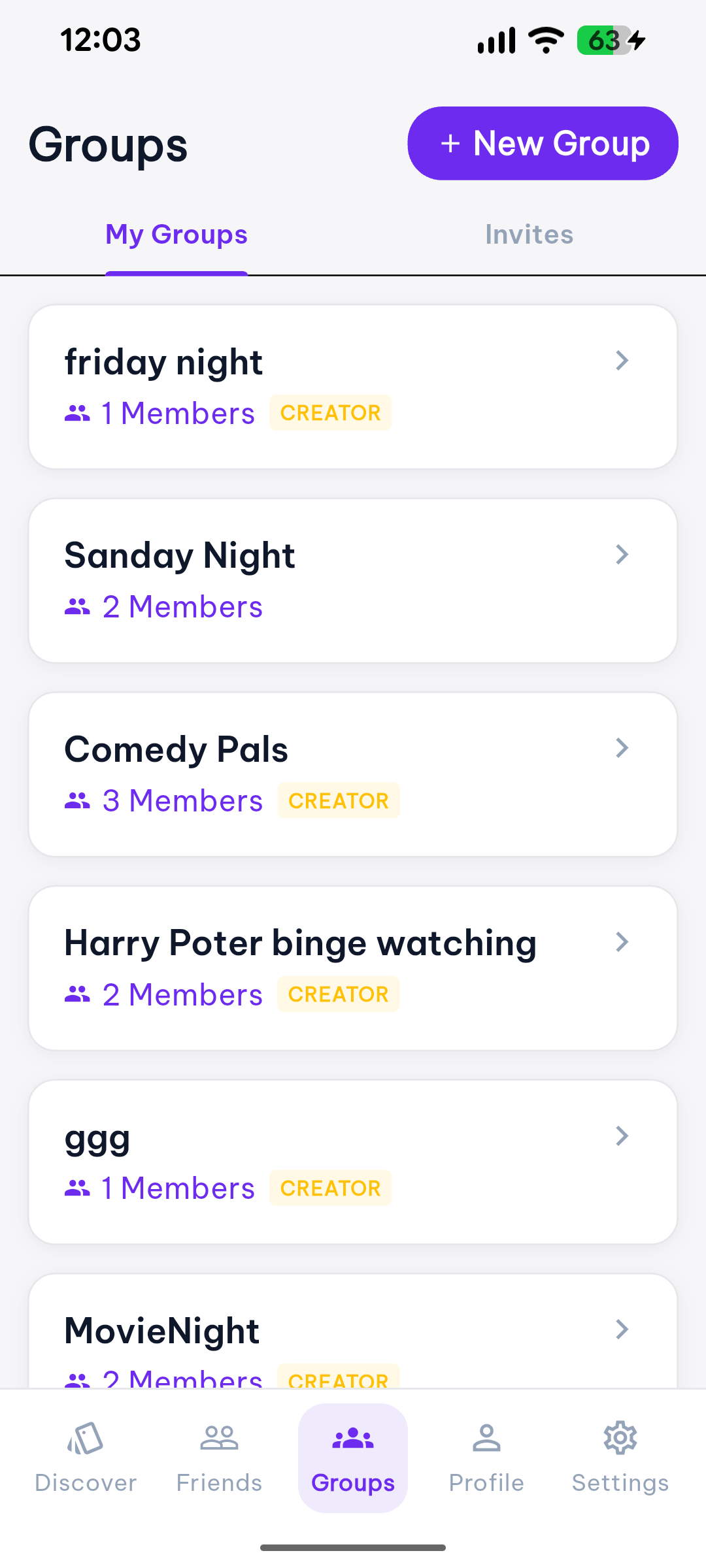 MovieMates screen 3