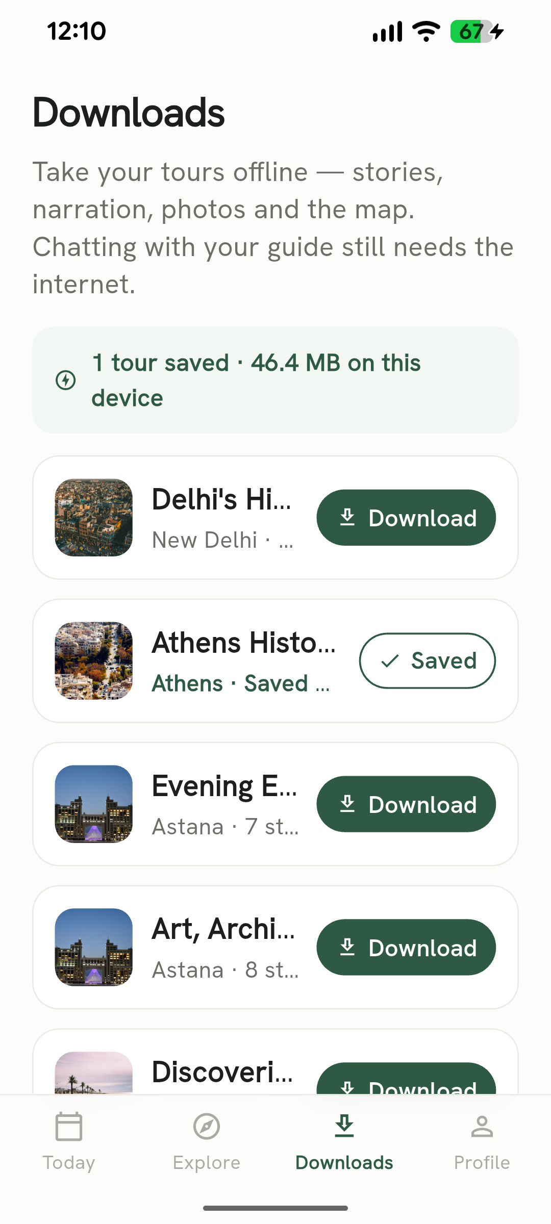 Pocket Tour Guide screen 7